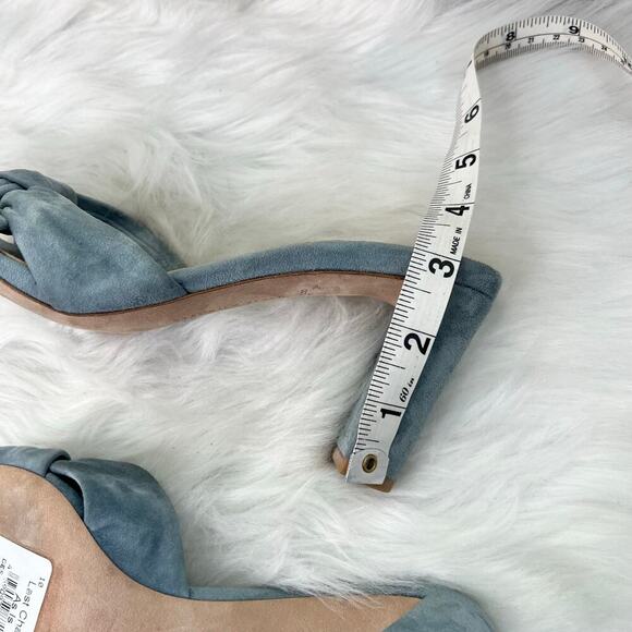 New Women’s Veronica Beard Ganita Knot Blue Suede Slide Sandals Size 6 - Picture 7 of 9